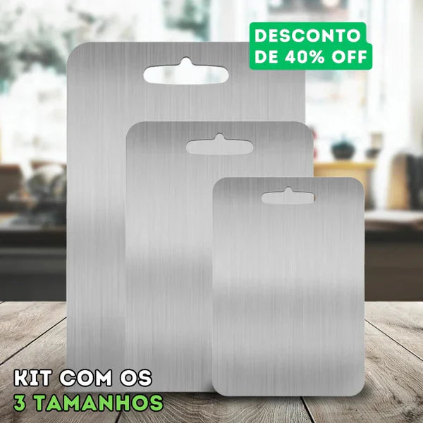 Tábua de Cozinha Titanium - Antibacteriana e Anti-Sujeira