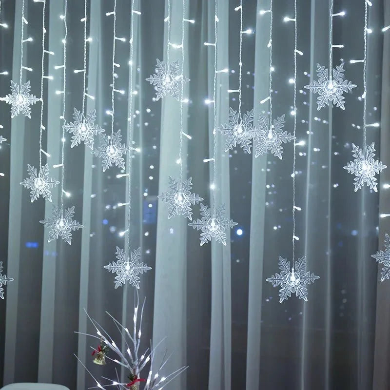 Varal Led - Flocos de neve