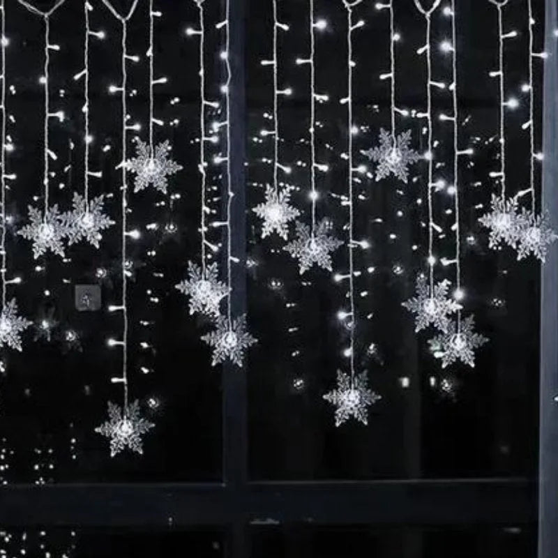 Varal Led - Flocos de neve