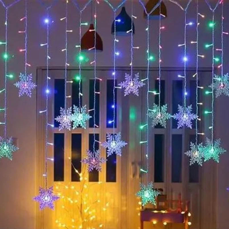 Varal Led - Flocos de neve