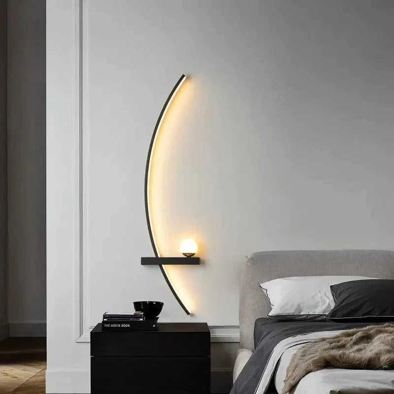 Luminária minimalista LED de parede