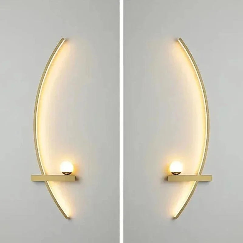 Luminária minimalista LED de parede